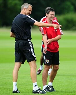 Images Dated 1st July 2010: Bristol City Football Club: Keith Millen and Ivan Sproule in Championship Pre-Season Training