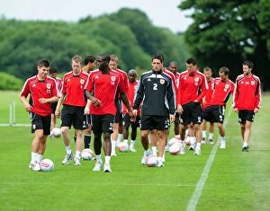 Images Dated 1st July 2010: Bristol City Football Club: Kicking Off Pre-Season Training - Championship Players in Action