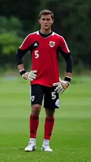 Framed Print : Bristol City Football Club: Kleton Perndreu in Training, September 2012