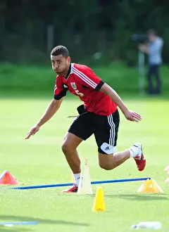 Bristol City Training 27-09-12 Prints: Bristol City Football Club: Lewin Nyatanga in Training, September 2012