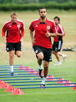 Images Dated 1st July 2010: Bristol City Football Club: Liam Fontaine in Pre-Season Training, Gearing Up for Championship Action
