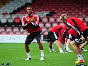 Open Day Prints: Bristol City Football Club: Liam Fontaine Leads Pre-Season Open Day Training Session