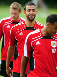 Bristol City Football Club: Liam Fontaine in Full Swing during Pre-Season Training