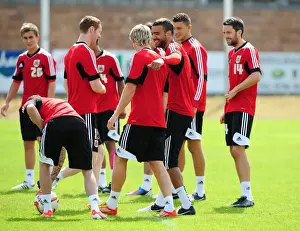 Training Prints: Bristol City Football Club: Liam Fontaine and Team Mates Train in Scotland, July 2012