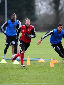 Training 12-1-12 Collection: Bristol City Football Club: Louis Carey Leads Training Session