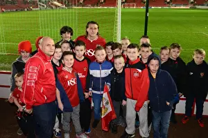 Bristol City V QPR Prints: Bristol City Football Club: Luke Freeman with The 7s Group at Ashton Gate, 2015