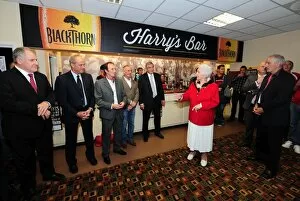 Images Dated 29th September 2012: Bristol City Football Club: Marina Dolman Opens Harrys Bar at Ashton Gate Stadium during Leeds