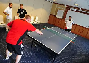 Pre Season Tour Sweden Prints: Bristol City Football Club: Marlon Jackson and Adam Baker's Table Tennis Training