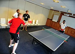 Pre Season Tour Sweden Prints: Bristol City Football Club: Marlon Jackson and Adam Baker's Table Tennis Training