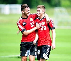 Images Dated 27th June 2013: Bristol City Football Club: Mitch Brundle and Wes Burns in Pre-Season Training