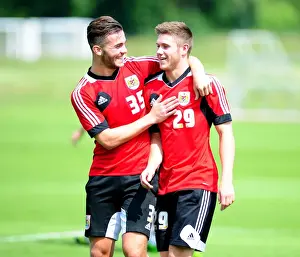 Season 13-14 Prints: Bristol City Football Club: Mitch Brundle and Wes Burns in Pre-Season Training