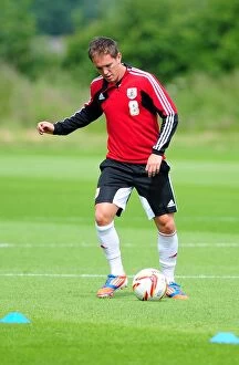 Images Dated 27th June 2013: Bristol City Football Club: Neil Kilkenny Leads Pre-Season Training, June 2013