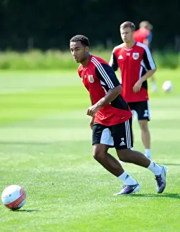 Bristol City Football Club: Nicky Maynard's Unwavering Focus during Pre-Season Training