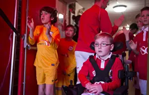 Bristol City V Preston North End Prints: Bristol City Football Club: Oskar Pycroft Leads Team Out Against Preston North End