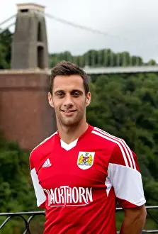 Bristol City Football Club: Sam Baldock's Portraits at Avon Gorge with Clifton Suspension Bridge Backdrop