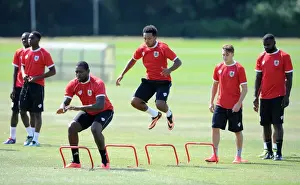 Bristol City Football Club: Training Session with Jay Emmanuel-Thomas, Korey Smith, and Luke Freeman (July 2014)