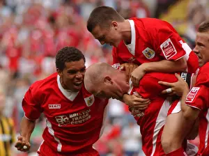 05-06 Action Prints: Bristol City Football Club: Unforgettable Moment of Triumph - Group Celebration (05-06 Season)