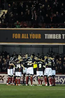 Framed Print : Bristol City Football Club - Unity Before Battle: Huddle at Griffin Park (Brentford v Bristol City, 2014) Framed Print : Bristol City Football Club - Unity Before Battle: Huddle at Griffin Park (Brentford v Bristol City, 2014)