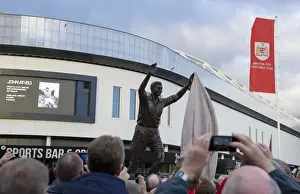 Bristol City V Brighton And Hove Albion Prints: Bristol City Football Club: Unveiling of John Atyeo Statue vs Brighton and Hove Albion