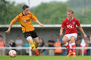 Brislington Prints: Bristol City Football Club vs Keynsham Town: Jake Andrews in Action at Brislington Stadium (Pre-Season Friendly)