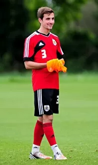 Bristol City Training 27-09-12 Collection: Bristol City Football Club: Young Star Lewis Hall in Training