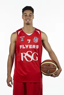 Photo Call Prints: Bristol City Football Club's Doug McLaughlin-Williams in Action on the Basketball Court