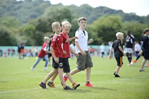 Portishead V Bristol City Prints: Bristol City Football Fans in Action during Pre-Season Friendly at Portishead Town