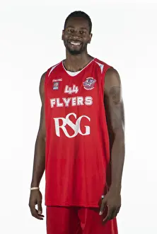 Photo Call Prints: Bristol City Football Star Doug McLaughlin-Williams in Action on the Basketball Court