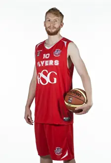 Photo Call Prints: Bristol City Football Star Mathias Seilund Trains with Basketball Team