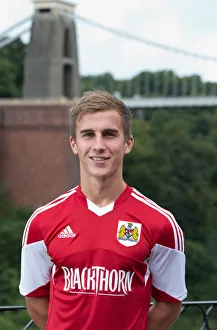 Head Shot Prints: Bristol City Football Team: Joe Bryan's Intense Gaze at Clifton Suspension Bridge during 2013 Pre-Season Portraits