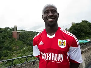 Head Shot Prints: Bristol City Football Team: Albert Adomah Taking Charge at Avon Gorge Hotel, 2013