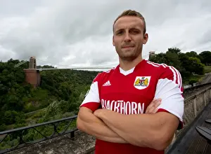 Head Shot Prints: Bristol City Football Team at Avon Gorge Hotel with Clifton Suspension Bridge Backdrop - July 2013 (Liam Kelly Portrait)