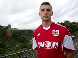Head Shot Prints: Bristol City Football Team: James Wilson's Determined Gaze at Avon Gorge Hotel, 2013