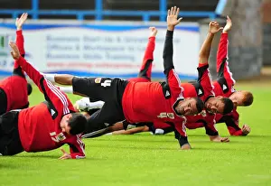 Scotland Tour Prints: Bristol City Football Team: Liam Fontaine and Teammates Prepare for Pre-Season Training (Scotland Tour)