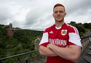 Head Shot Prints: Bristol City Football Team: Ryan Taylor's Focused Expression at 2013 Pre-Season Portraits