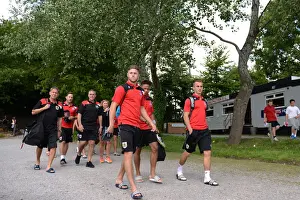 Brislington Prints: Bristol City Footballers Arrive for Pre-Season Community Match at Brislington Stadium (July 2015)