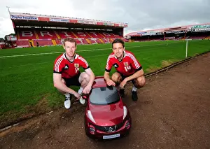 Framed Print : Bristol City Footballers and Baby Duke: A Special Pre-Season Moment (Open Day) Framed Print : Bristol City Footballers and Baby Duke: A Special Pre-Season Moment (Open Day)