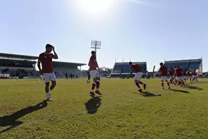 Extension Gunners V Bristol City Prints: Bristol City Footballers Warm Up Ahead of Extension Gunners Clash in Botswana, 2014