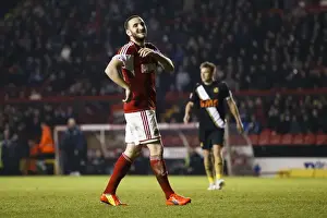 Gate Prints: Bristol City Forward Martin Paterson Watching the Action Against Port Vale