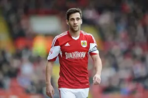Bristol City V Gillingham Prints: Bristol City Forward Sam Baldock Ponders at Ashton Gate during Bristol City vs Gillingham