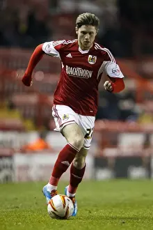 Gate Prints: Bristol City Forward Wes Burns in Action during Bristol City vs Port Vale