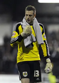Bristol City Goalkeeper Elliott Parish in Action at Griffin Park against Brentford, Sky Bet League One, 2014