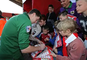 Bristol City V Coventry City (Champions) Prints: Bristol City Goalkeeper Frank Fielding Greets Fans After Match vs Coventry City