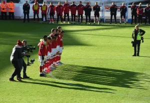 Bristol City V Hull City Prints: Bristol City and Hull City Honor Paris Attack Victims with Pre-Match Silence
