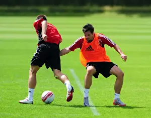 Pre-Season Training Prints: Bristol City: Ivan Sproule vs. Gavin Williams - Intense Training Showdown