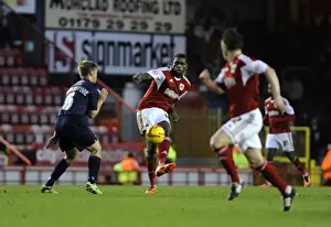 Bristol City V Walsall Prints: Bristol City: Jay Emmanuel-Thomas to Nicky Shorey Pass - Sky Bet League One Clash Against Walsall