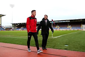 Burnley V Bristol City Prints: Bristol City: Johnson and Brownhill Arrive at Turf Moor for Burnley Showdown