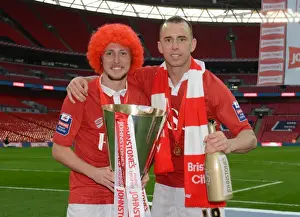 March Prints: Bristol City: Johnstone Paint Trophy Victory Celebration at Wembley Stadium
