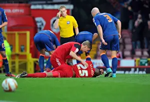 Bristol City: Jon Stead Comforts Injured Sam Baldock After Heads Clash