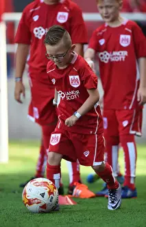 Framed Print : Bristol City Kicks Off New Season at Ashton Gate Against Wigan Athletic